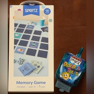 Kids’, Chanukah, Memory Game Set - Spritz™ &Paskesz Dreidel Bundle!BNWT!😻💙🩵💙🕎✨🍬💍